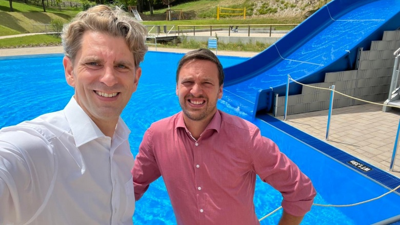 Besuch im neuen Bopparder Freibad